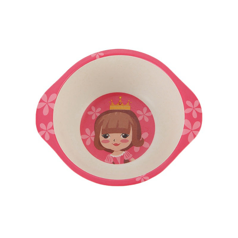Natural Bamboo Fiber Kids Bowls – Cartoon Animal Eco-Friendly Baby & Toddler Feeding Se