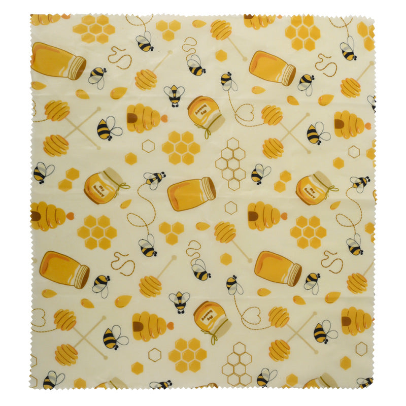 Beeswax Food Wraps Set – Reusable, Eco-Friendly, All-Natural Cotton Fabric Wraps (3-Piece Sets)